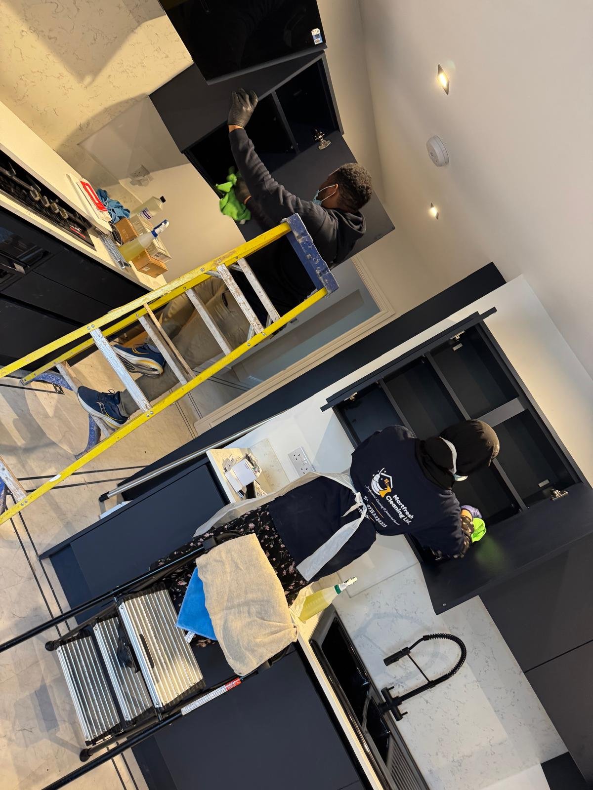 Commercial cleaning operatives delivering services to agreed scope in Birmingham