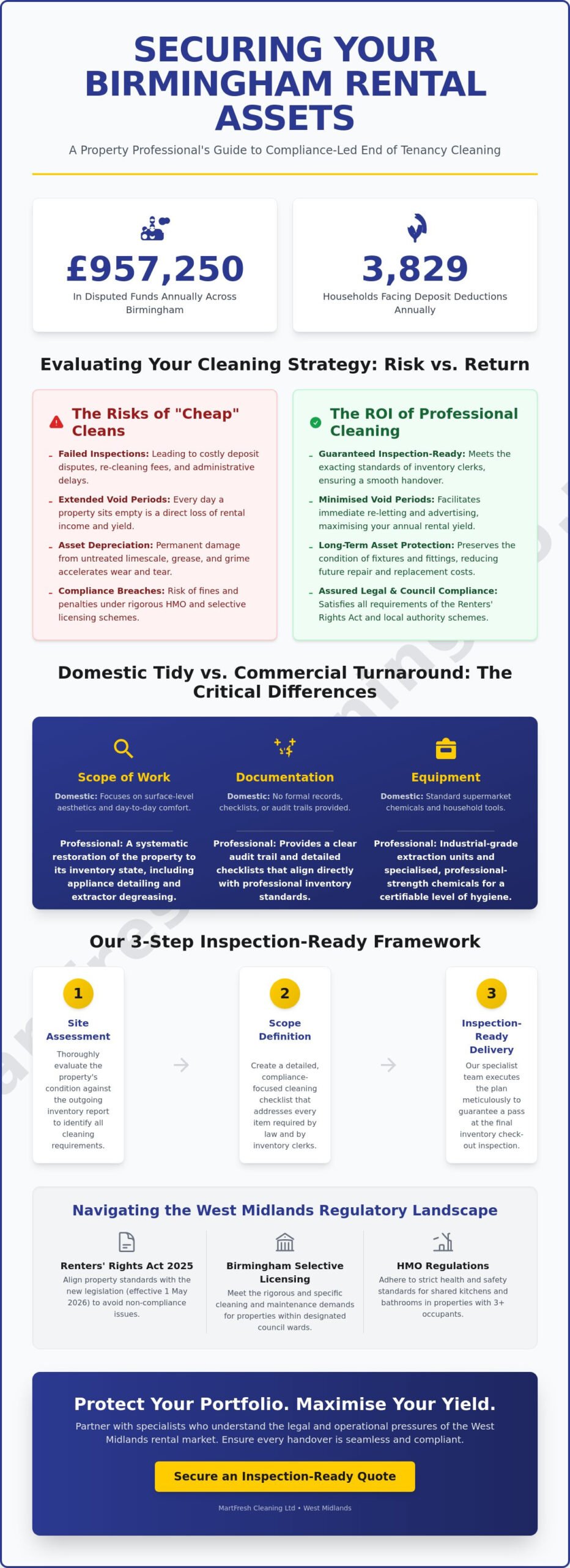 End of Tenancy Cleaning in Birmingham: The Professional Landlord’s Guide to Inspection-Ready Properties